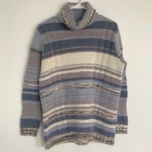 Striped Turtleneck Sweater